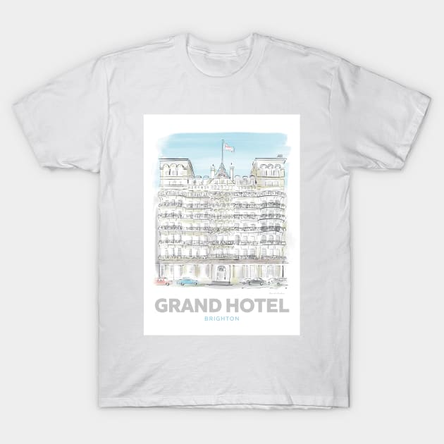 Grand Hotel Brighton Art T-Shirt by markvickers41